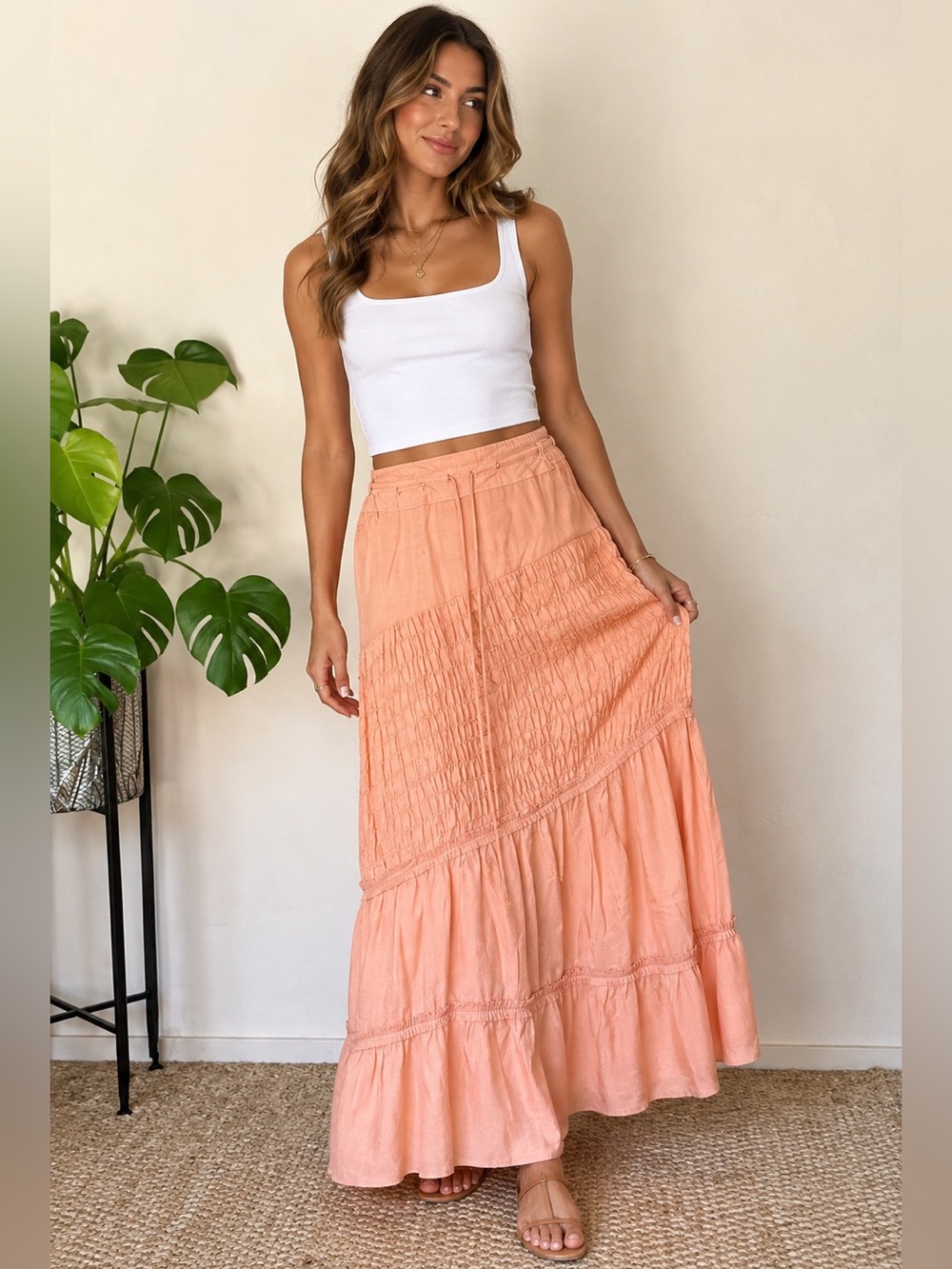 Mai Melissa Blush Maxi Skirt